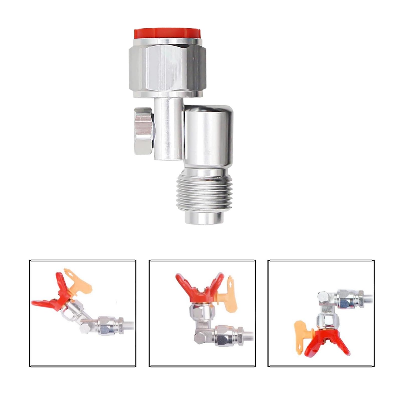 Amazon.com: 235486 7/8 英吋(約180 度旋轉無氣油漆噴槍旋轉接頭: 家居裝修